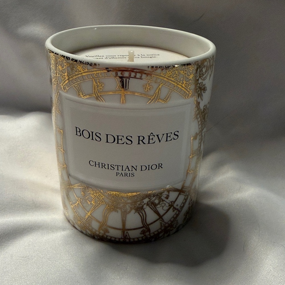 Dior Bois des Rêves Candle 8.8 oz- Elegant White and Gold
